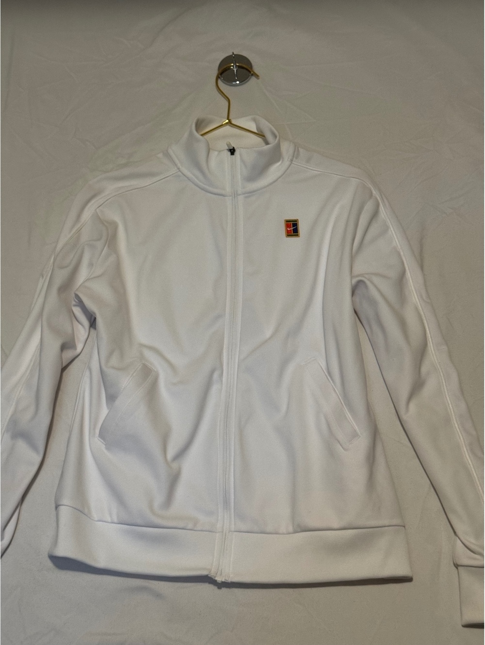 Nike Court Heritage Dri-Fit Track Jacket tennis core athleisure White Size M